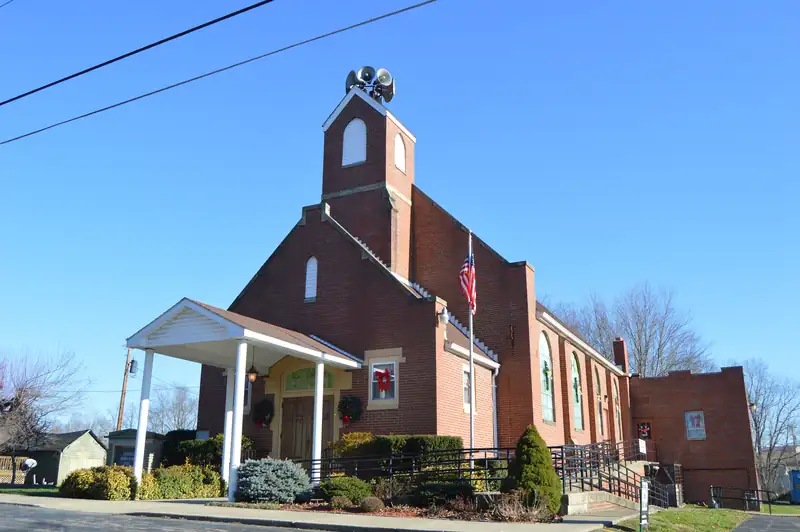 The brick Minford United Methodist Church